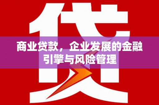 古镇商业贷款，企业发展的金融引擎与风险管理