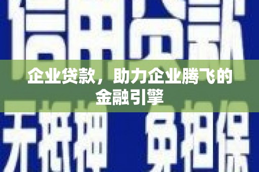 石家庄企业贷款，助力企业腾飞的金融引擎
