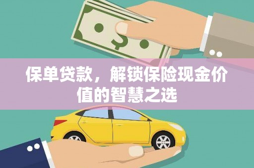 崖州保单贷款，解锁保险现金价值的智慧之选