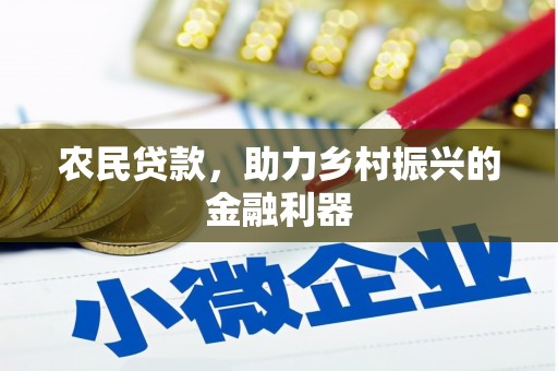 颍上农民贷款，助力乡村振兴的金融利器