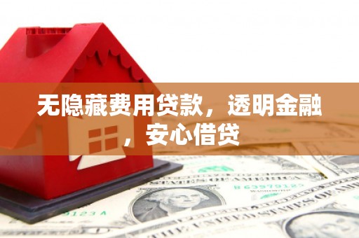 黄州无隐藏费用贷款，透明金融，安心借贷