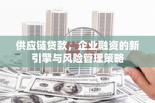 香洲供应链贷款，企业融资的新引擎与风险管理策略