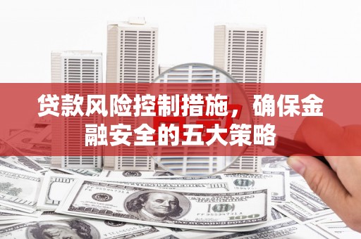 容县贷款风险控制措施，确保金融安全的五大策略