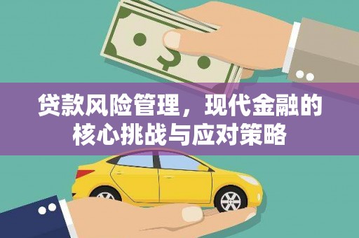 大朗贷款风险管理，现代金融的核心挑战与应对策略