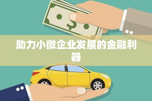 大堂助力小微企业发展的金融利器