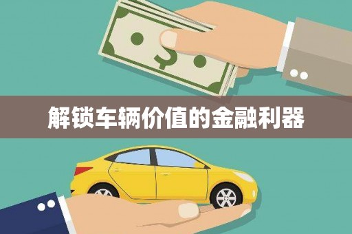 天峨解锁车辆价值的金融利器